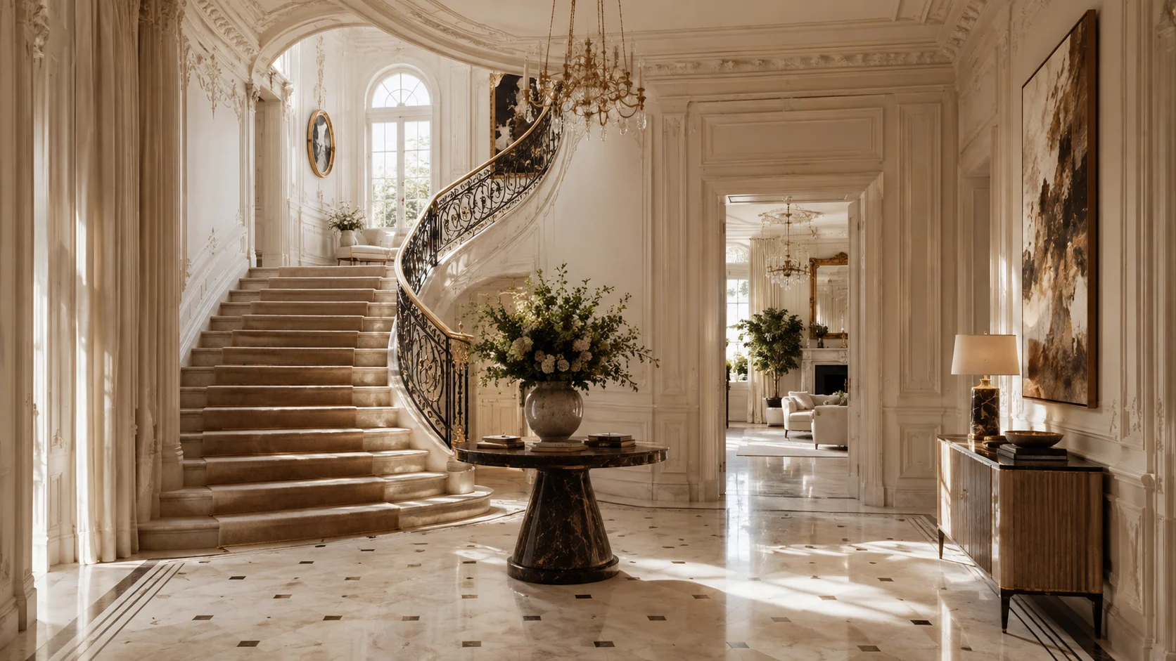 Foyer d’une demeure d’exception